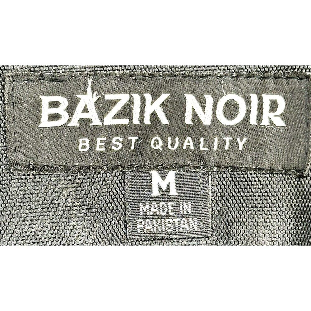 Bazik Noir Mens Moto Riding Jacket MX Scotchlite 3M Reissa Belted Black Size M - Picture 13 of 16